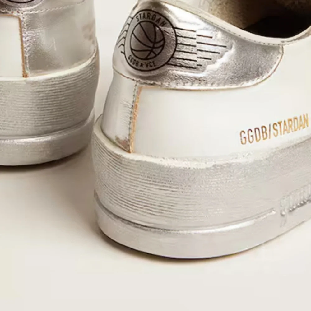 Golden Goose Stardan with silver metallic leather star and heel tab size 40 - Picture 5 of 12